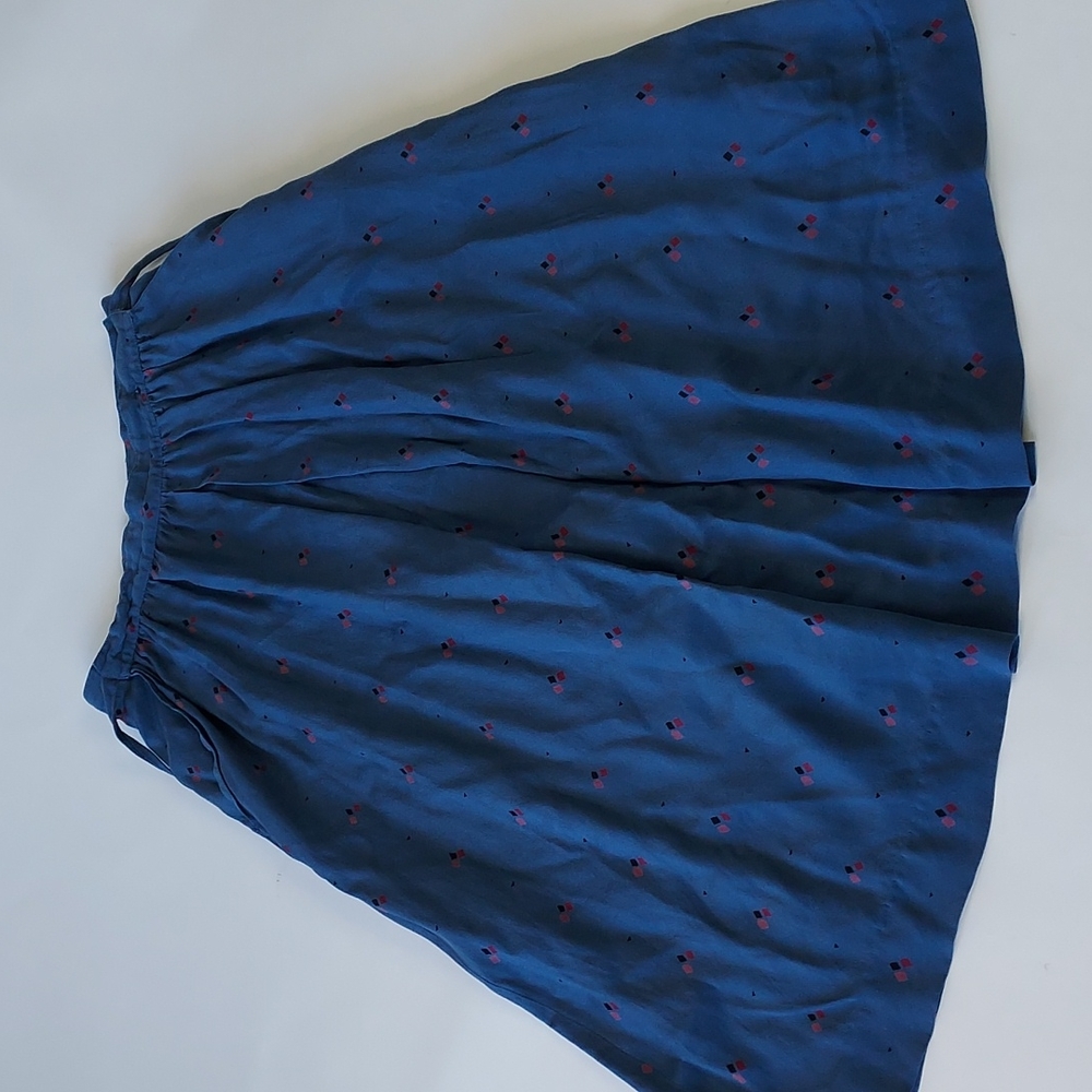Christian Dior Vintage 100% Silk Pleated Midi Skirt 10
